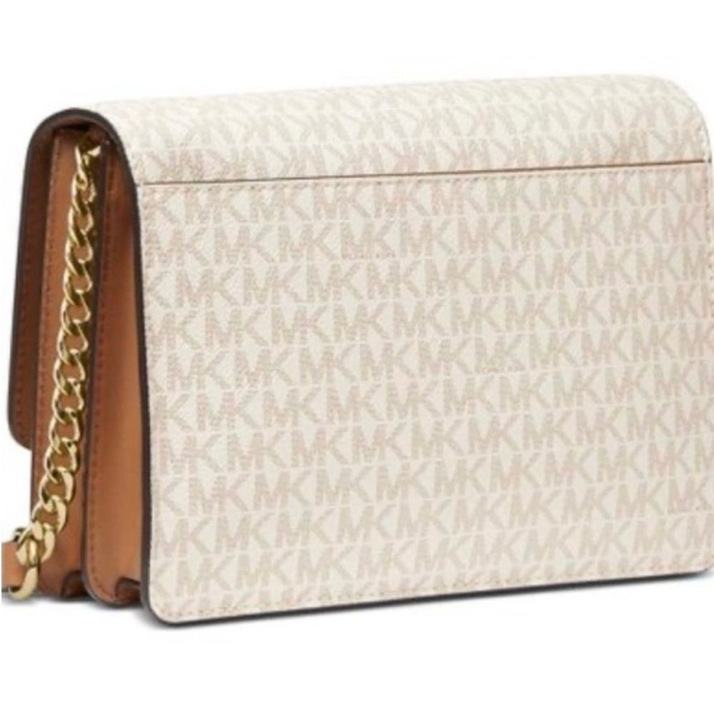 Michael Kors White and Brown Crossbody Bag - Picture 2 of 4